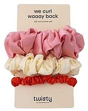 Fragrances, Perfumes, Cosmetics ヘアタイセット、3個 - Twisty We Curl Waaay Back Silk Hair Bands Set C