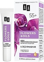 Firming Anti-Wrinkle Eye & Lip Cream 55+ - AA Flowers & Oils Eye And Lip Cream — photo N9