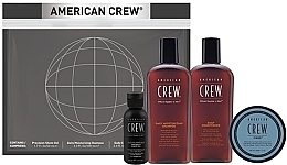 Set - American Crew Grooming Travel Kit (shm/100 ml + cond/100 ml + shave/gel/50 ml + fiber/50 g) — photo N5