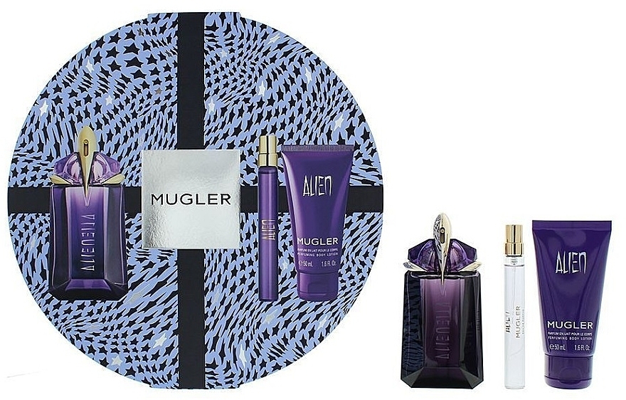 Mugler Alien - Set (edp/60ml + edp/10ml + b/lot/50ml) — photo N1