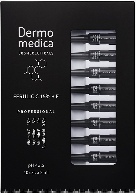 15% Vitamin C & E Ampoule - Dermomedica Ferulic C 15% + E Ampoules — photo N1