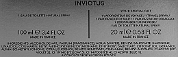 Paco Rabanne Invictus - Set (edt/100ml + edt/20ml) — photo N14