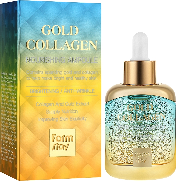 Gold and Collagen Face Ampoule - Farmstay Gold Collagen Nourishing Ampoule — photo N4