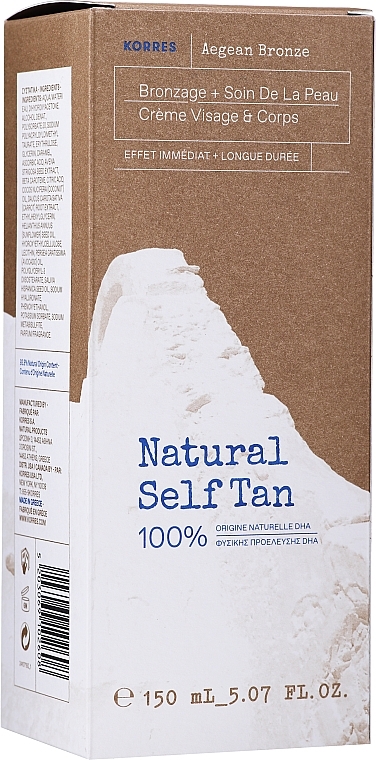 Self-Tanning Face & Body Serum - Korres Aegean Bronze Tanning & Skin Perfecting Face & Body Serum — photo N2