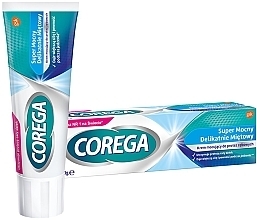 Fragrances, Perfumes, Cosmetics Denture Fixation Cream, super strong, slightly minty - Corega Super Strong Gentle