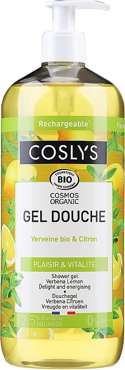 Gentle Shower Gel "Lemon and Verbena" - Coslys Verbena And Lemon Shower Gel — photo N1