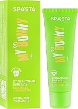 Fragrances, Perfumes, Cosmetics Kids Natural Toothpaste "Protection from Plaque and Comprehensive Care" - Spasta My Bunny