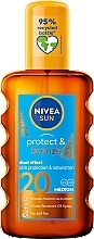 Fragrances, Perfumes, Cosmetics Sun Protective Oil - NIVEA Sun Care Protect & Bronze Oil SPF 20