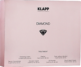 Mini Facial Teratment Set - Klapp Diamond Treatment (f/lot/7.5ml + f/peel/7ml + f/ton/7ml + f/ser/5ml + mask/act/3ml + mask/powder/3ml + f/cr/7.5ml) — photo N2