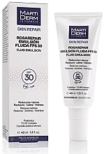 Irritated & Sensitive Skin Fluid Emulsion - Martiderm Skin Repair Rosarepair Fluid Emulsion SPF30+ — photo N2