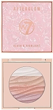 Face Palette - W7 Highlighter And Powder Blush Afterglow — photo N1