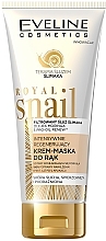 Fragrances, Perfumes, Cosmetics Intense Hand Repair Cream-Mask - Eveline Cosmetics Royal Snai