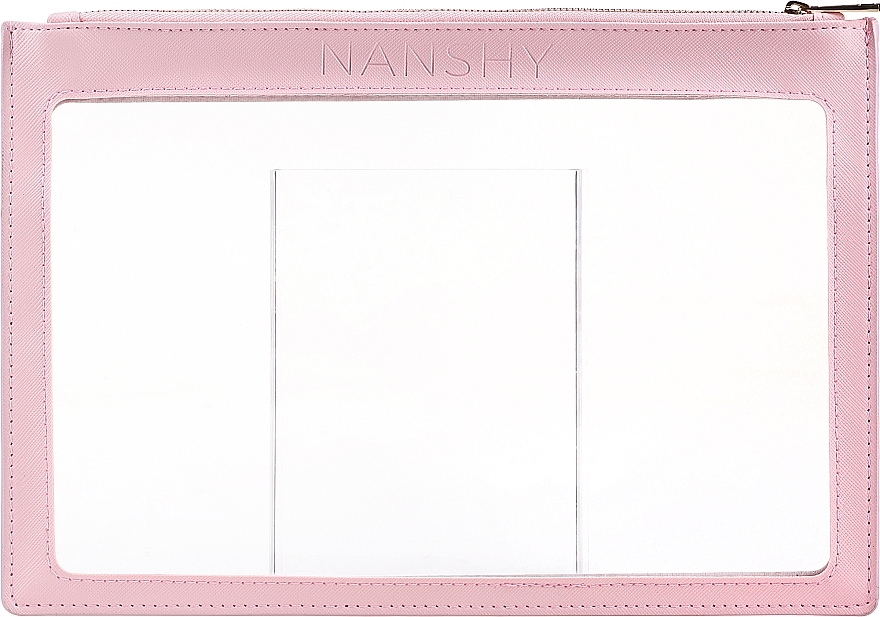 Transparent Makeup Bag, pink - Nanshy Clear PVC Makeup Pouch — photo N1