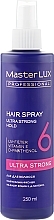 Ultra Strong Hold Hair Spray - Master LUX Professional Ultra Strong Hair Spray — photo N1