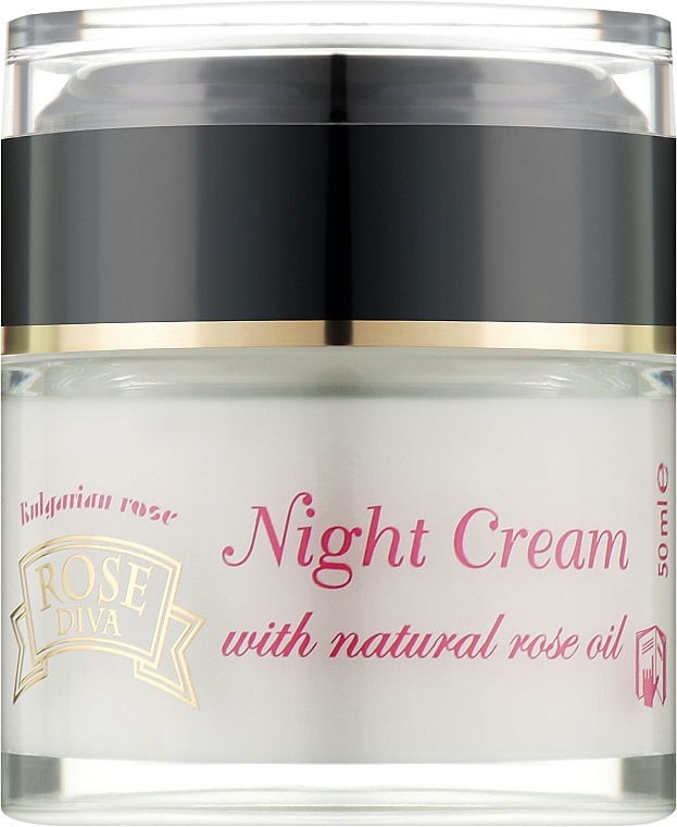 Night Face Cream - Bulgarian Rose Rose Diva Night Cream — photo N1