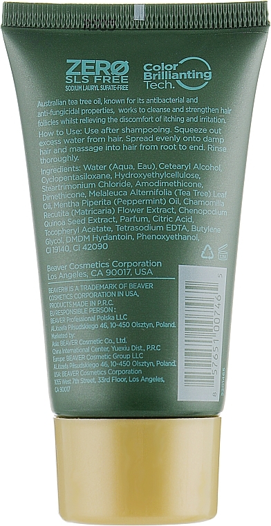 Strengthening Conditioner with Tea Tree Oil - Beaver Professional Essential Oil Of Tea Tree Conditioner — photo N4