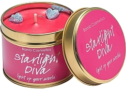 Fragrances, Perfumes, Cosmetics Tin Scented Candle - Bomb Cosmetics Starlight Diva Tin Candle