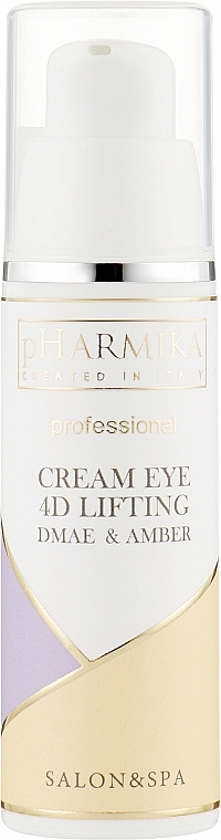 4D Lifting Eye Cream - pHarmika Cream Eye 4 D Lifting Dmae & Amber — photo N3