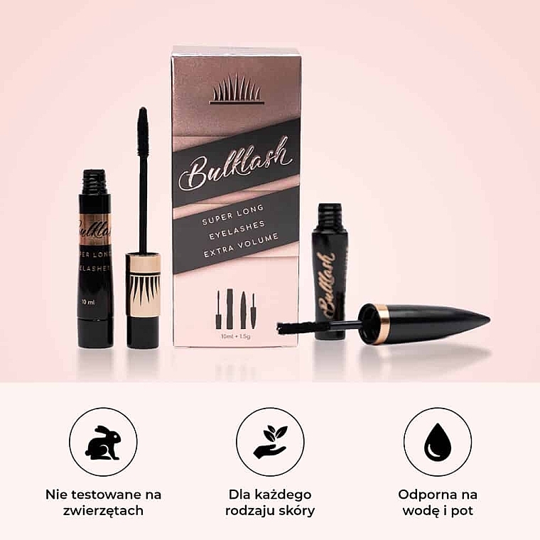 Set - Bulklash Dual Component 4D Mascara (mascara/10 ml + silk/1.5 g) — photo N8