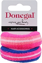 Fragrances, Perfumes, Cosmetics Hair Ties 2 pcs, FA-5681, pink + pink-blue - Donegal