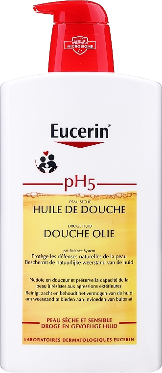 Shower Oil for Dry & Sensitive Skin - Eucerin pH5 Shower Oil — photo N5