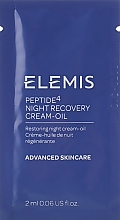 Fragrances, Perfumes, Cosmetics Night Face Emulsion - Elemis Peptide4 Night Recovery Cream-Oil (sample)