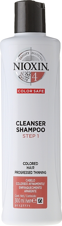 Colored Hair Shampoo - Nioxin Cleanser Shampoo Step 1 — photo N1