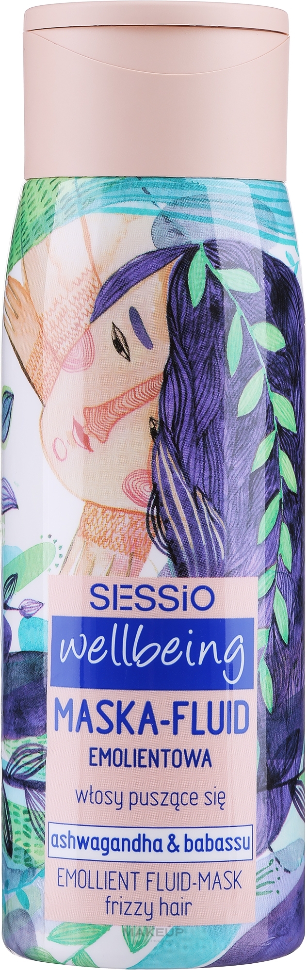 Softening Mask-Fluid for Curly Hair - Sessio Wellbeing Emollient Fluid Mask For Frizzy Hair — photo 300 ml