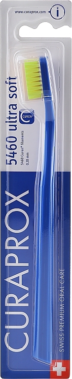 Toothbrush "Ultra Soft", dark blue-light green - Curaprox — photo N1