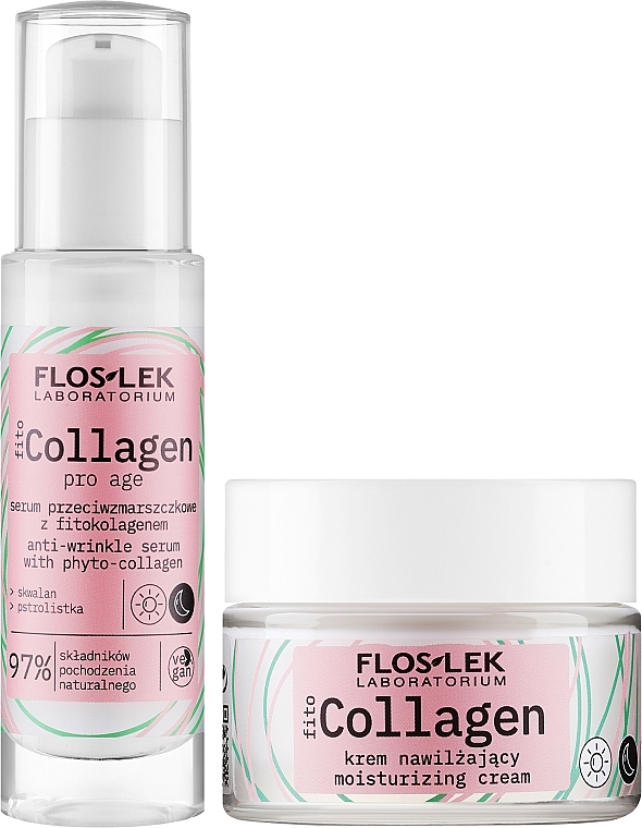 Set - Floslek Collagen Set (f/cr/50ml + ser/30ml) — photo N3