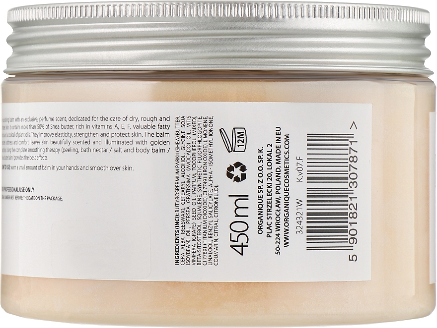 Body Balm with Shea Butter - Organique Eternal Gold Golden Shea Butter Balm — photo N4