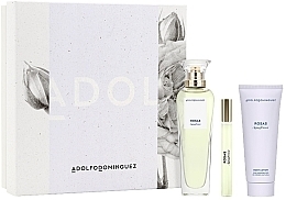 Fragrances, Perfumes, Cosmetics Adolfo Dominguez Agua Fresca de Rosas - Set (edt/120ml + b/lot/75ml + edt/mini/10ml)
