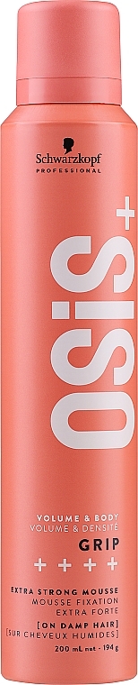 Ultra Strong Hold Hair Mousse - Schwarzkopf Professional Osis style Grip Super Hold Haarmousse — photo N1