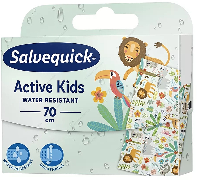 Water-Resistant Patch for Active Kids, 70 cm - Salvequick Active Kids Water Resistant — photo N1