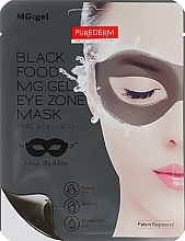 Fragrances, Perfumes, Cosmetics Nourishing Hydrogel Eye Mask - Purederm Black Food MG: Eye Zone Mask