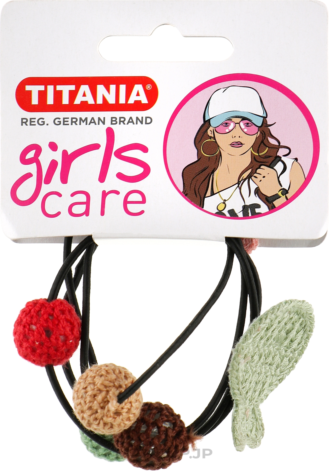 Hair Tie "Fish/Balls", 2 pcs, black - Titania — photo 2 szt.