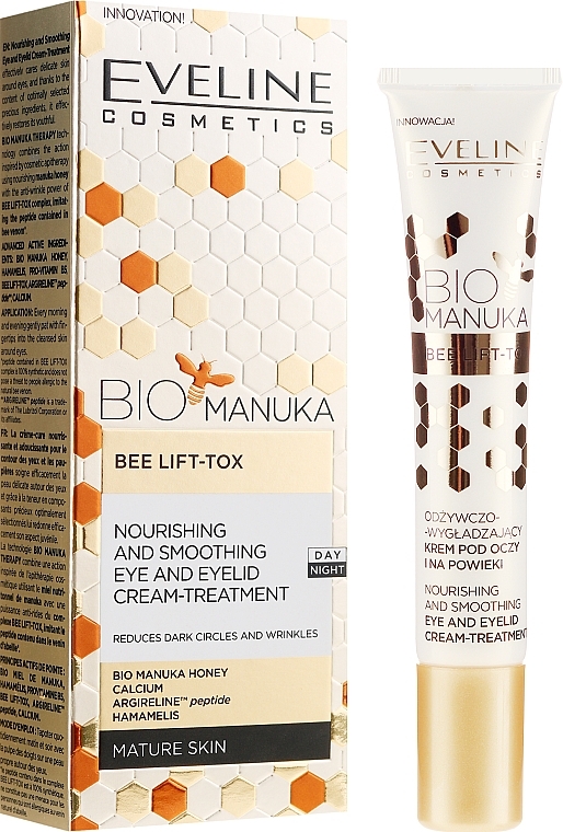 Anti-Aging Eye Cream - Eveline Cosmetics Bio Manuka Bee Lift-tox — photo N1