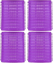 Fragrances, Perfumes, Cosmetics Velcro Rollers, 4 pcs, purple - Deni Carte