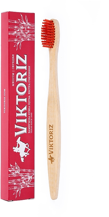 Bamboo Toothbrush "Extra Cleaning" - Viktoriz Texas — photo N1