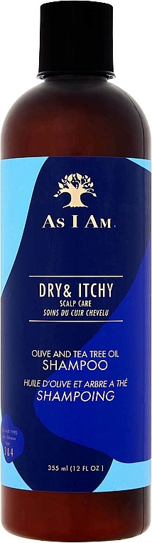 Shampoo - As I Am Dry & Itchy Scalp Care Olive & Tea Tree Oil Shampoo — photo N1