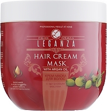 Hair Cream Color with Argan Oil - Leganza Cream Hair Mask With Argan Oil (without dispenser) — photo N1