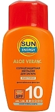 Fragrances, Perfumes, Cosmetics Sunscreen Emulsion for Tan - Sun Energy Aloe Vera SPF10