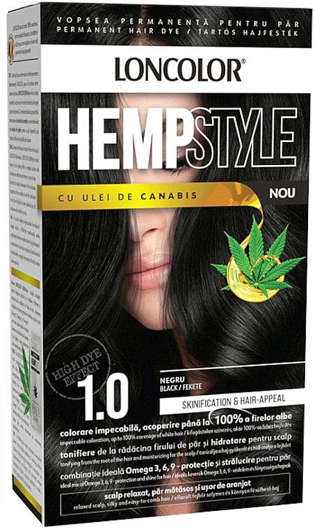 Permanent Ammonia Hair Color - Loncolor Hempstyle Permanent Hair Dye — photo N1