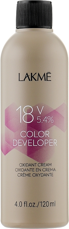 Oxidizing Cream - Lakme Color Developer 18V (5,4%) — photo N1