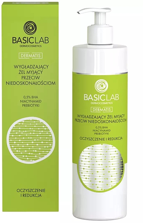 Smoothing Anti-Imperfection Cleansing Gel with 0.5% BHA - BasicLab Dermocosmetics Dermatis — photo N1