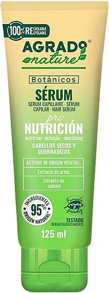 Nourishing Serum for Dry & Brittle Hair - Agrado Botanicos Pro Nutrition Treatment Serum — photo N1