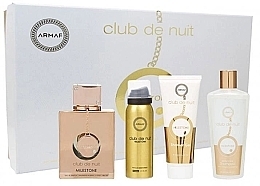 Fragrances, Perfumes, Cosmetics Armaf Club De Nuit Milestone - Set (edp/105ml+b/spray/50ml+sh/gel/100ml+shmp/250ml)