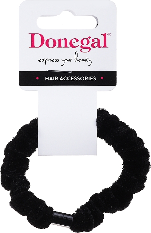 Hair Tie FA-5679+2, black - Donegal — photo N1