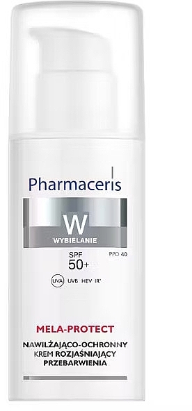 Moisturizing & Brightening Sunscreen - Pharmaceris W Mela-Protect SPF 50+ — photo N1