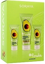 Fragrances, Perfumes, Cosmetics Set - Foddie Avocado (foot/cream/75ml + hand/cream/75ml + body/balm/200ml)